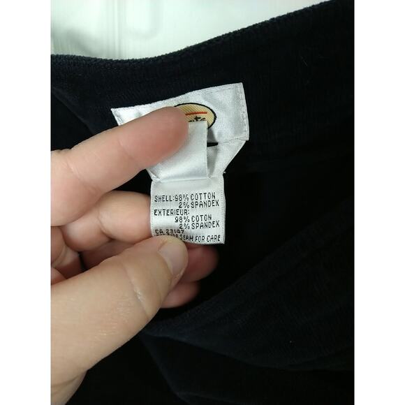 Talbots Woman 16 Corduroy Pants Navy Blue Stretch Side Zip Straight leg - Picture 9 of 12